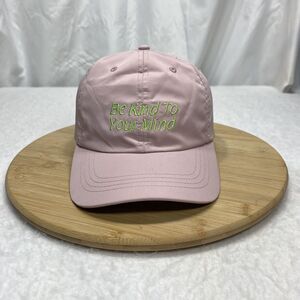 CultureFly Hat Be Kind To Your Mind Hat Womens Strapback Cap Lightweight Pink